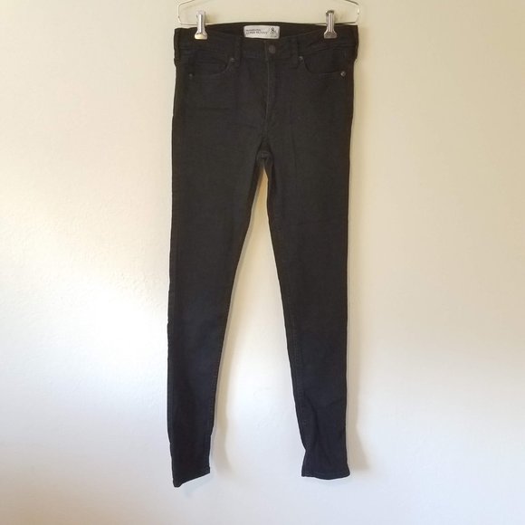 Abercrombie & Fitch Womens 8R Black The A&F Super Skinny Jeans NWT - Picture 2 of 10